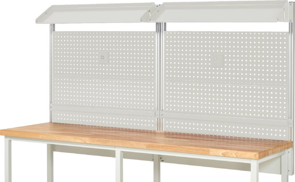 Produktbild Rau Werkbänke System Aufbau Komplettset 02 für Produktbreite 2500 mm RAL7035