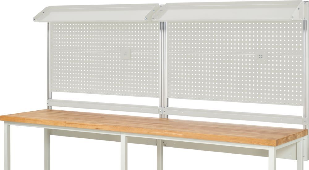Produktbild Rau Werkbänke System Aufbau Komplettset 02 für Produktbreite 3000 mm RAL7035