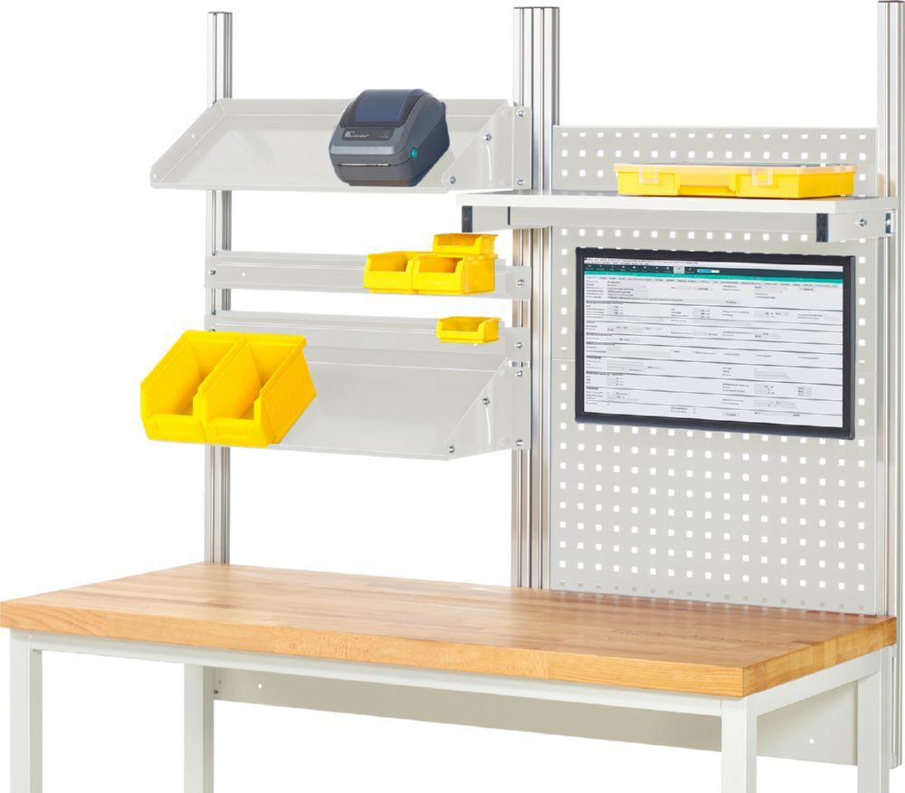 Produktbild Rau Werkbänke System Aufbau Komplettset 05 für Produktbreite 1500 mm RAL7035