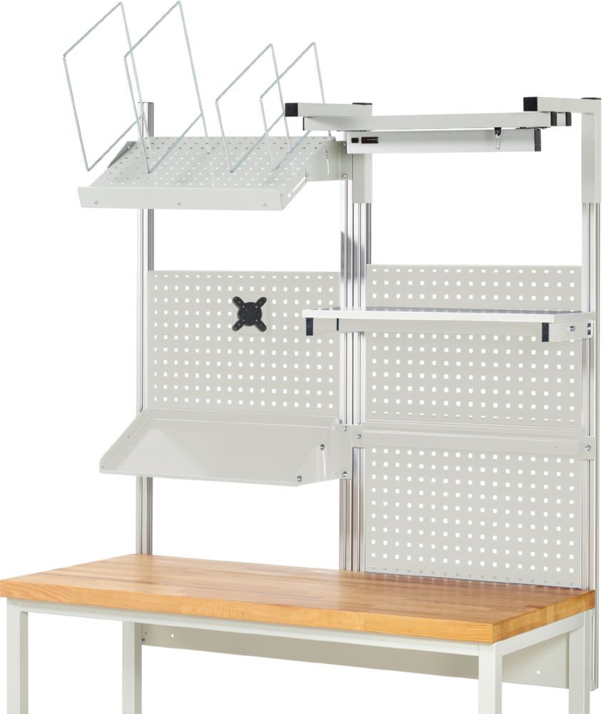 Produktbild Rau Werkbänke System Aufbau Komplettset 06 für Produktbreite 1500 mm RAL7035