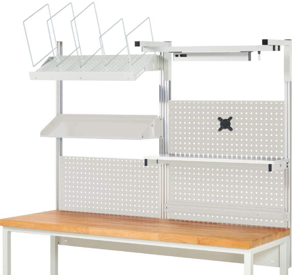 Produktbild Rau Werkbänke System Aufbau Komplettset 06 für Produktbreite 2000 mm RAL7035