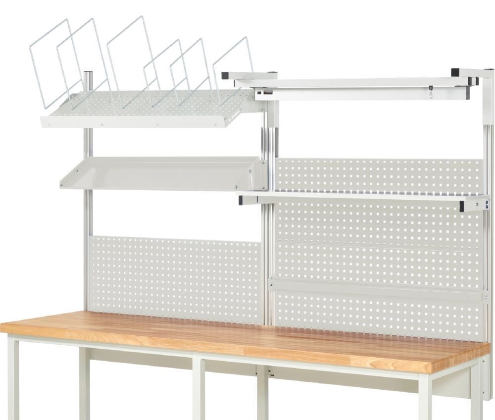 Produktbild Rau Werkbänke System Aufbau Komplettset 06 für Produktbreite 2500 mm RAL7035