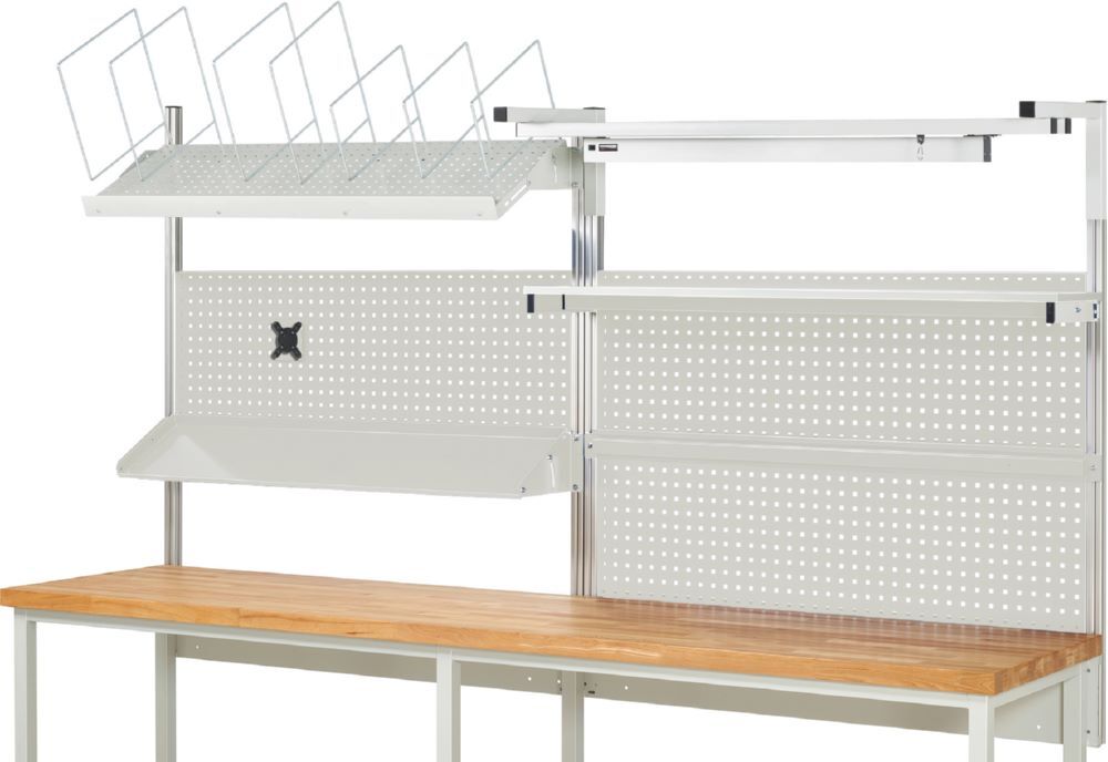 Produktbild Rau Werkbänke System Aufbau Komplettset 06 für Produktbreite 3000 mm RAL7035