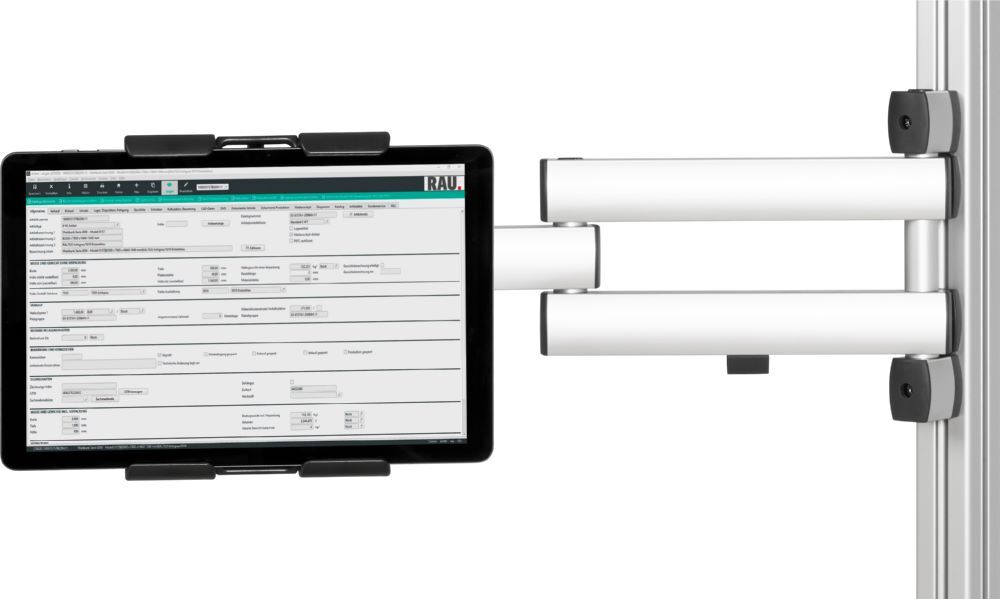 Produktbild Rau Werkbänke Tablethalter für Flachbildschirmhalter