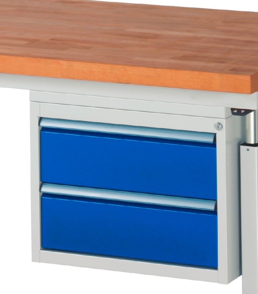 Rau Werkbänke Unterbau-Container adlatus 2 Schublade Größe L Breite 580 mm Produktbild Rau Werkbänke Unterbau-Container adlatus 2 Schublade Größe L Breite 580 mm