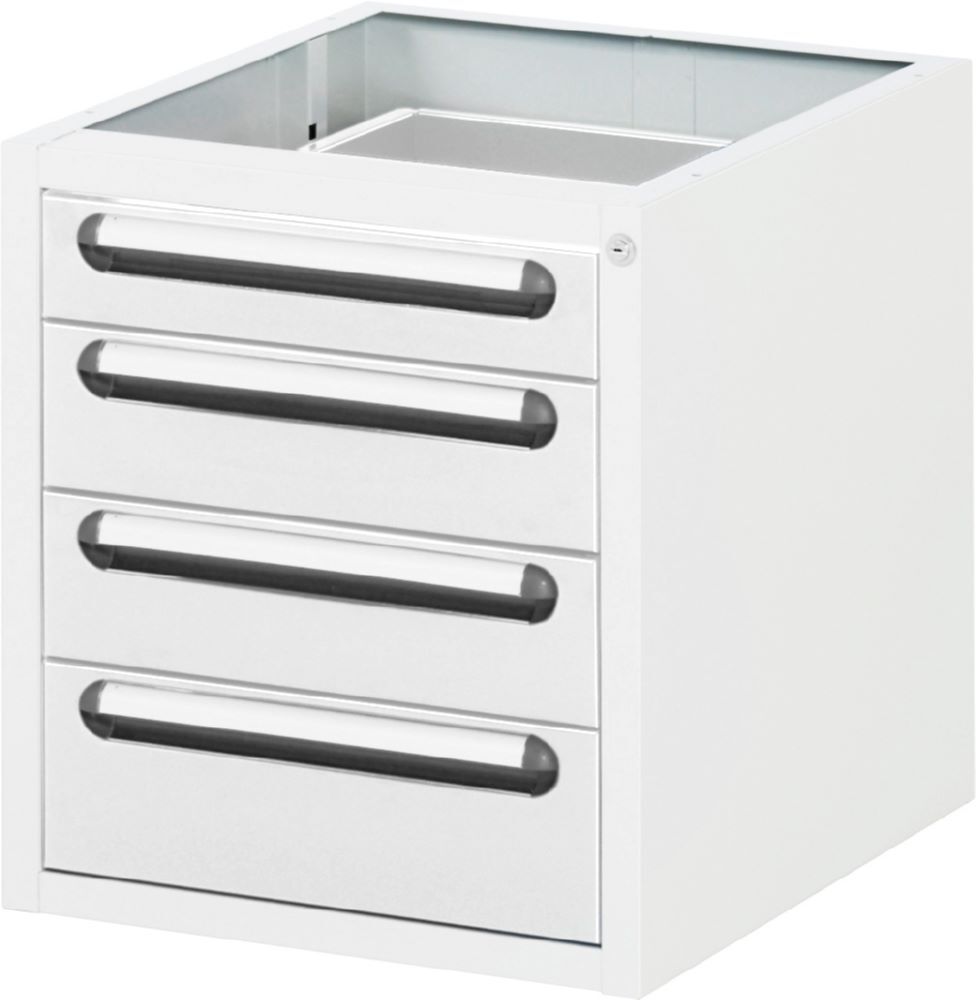 Produktbild Rau Werkbänke Unterbau-Container mit 4 Schubladen 480 x 600 x 545 mm RAL7035/RAL7035