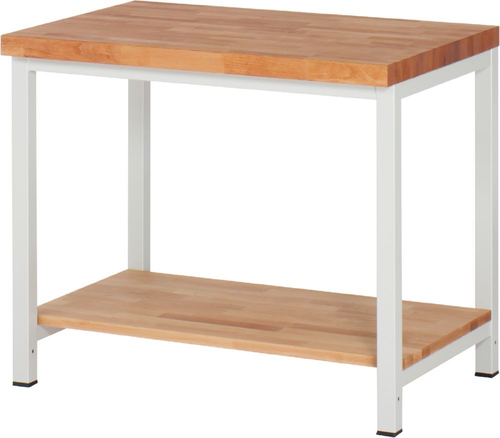 Produktbild Rau Werkbänke Werkbank 8000 1000 x 700 x 840-1040 mm Ablageboden Buche