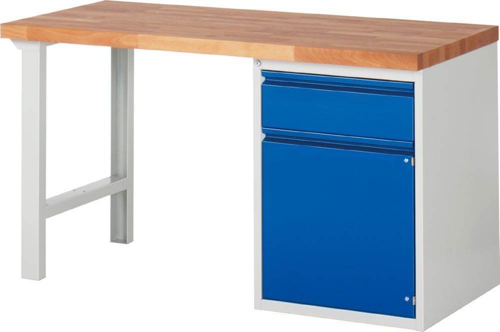Produktbild Rau Werkbänke Werkbank 7502I1 1500 x 700 x 890 mm mit 1 Schublade und 1 Tür