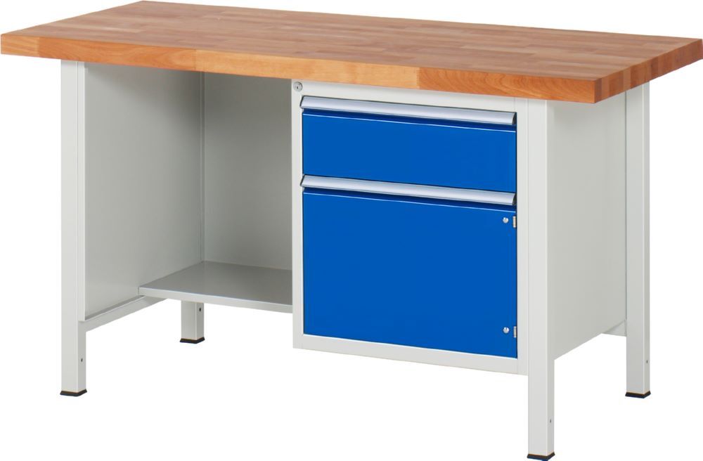Rau Werkbänke Kastenwerkbank Serie 8000 - Modell 8455 1 Schublade 1 Flügeltür Produktbild Rau Werkbänke Kastenwerkbank Serie 8000 - Modell 8455 1 Schublade 1 Flügeltür
