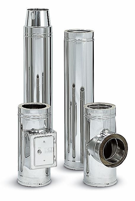 Remko ASD Edelstahlabgasanlage komplett doppelwandig Typ 130-D Produktbild Remko ASD Edelstahlabgasanlage komplett doppelwandig Typ 130-D