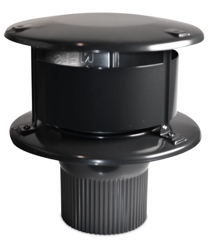Remko Regenhaube mit 80 mm Durchmesser schwarz Produktbild Remko Regenhaube mit 80 mm Durchmesser schwarz
