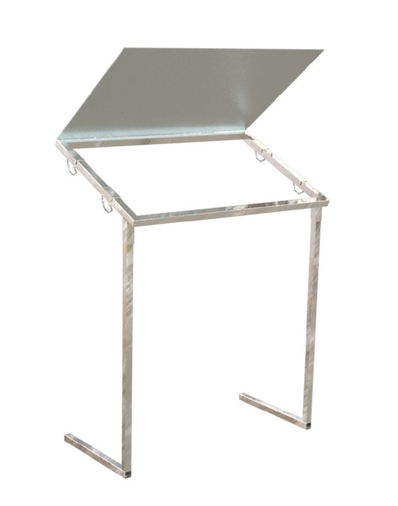 Renner Großvolumen Wertstoffsammler MEGA mit Deckel verzinkt Produktbild Renner Großvolumen Wertstoffsammler MEGA mit Deckel verzinkt