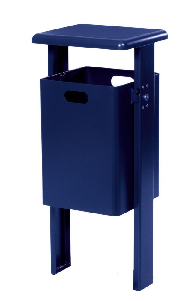 Renner Rechteck Abfallbehälter 40L RAL5013 zum Einbetonieren Produktbild Renner Rechteck Abfallbehälter 40L RAL5013 zum Einbetonieren