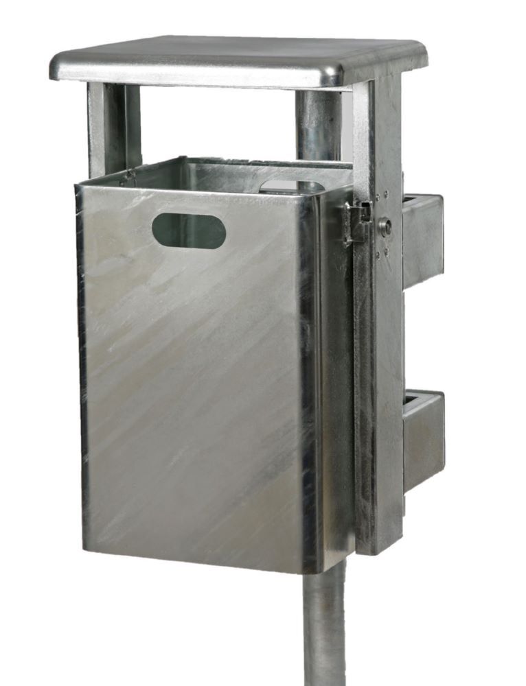 Renner Rechteck Abfallbehälter 40L Feuerverzinkt Produktbild Renner Rechteck Abfallbehälter 40L Feuerverzinkt