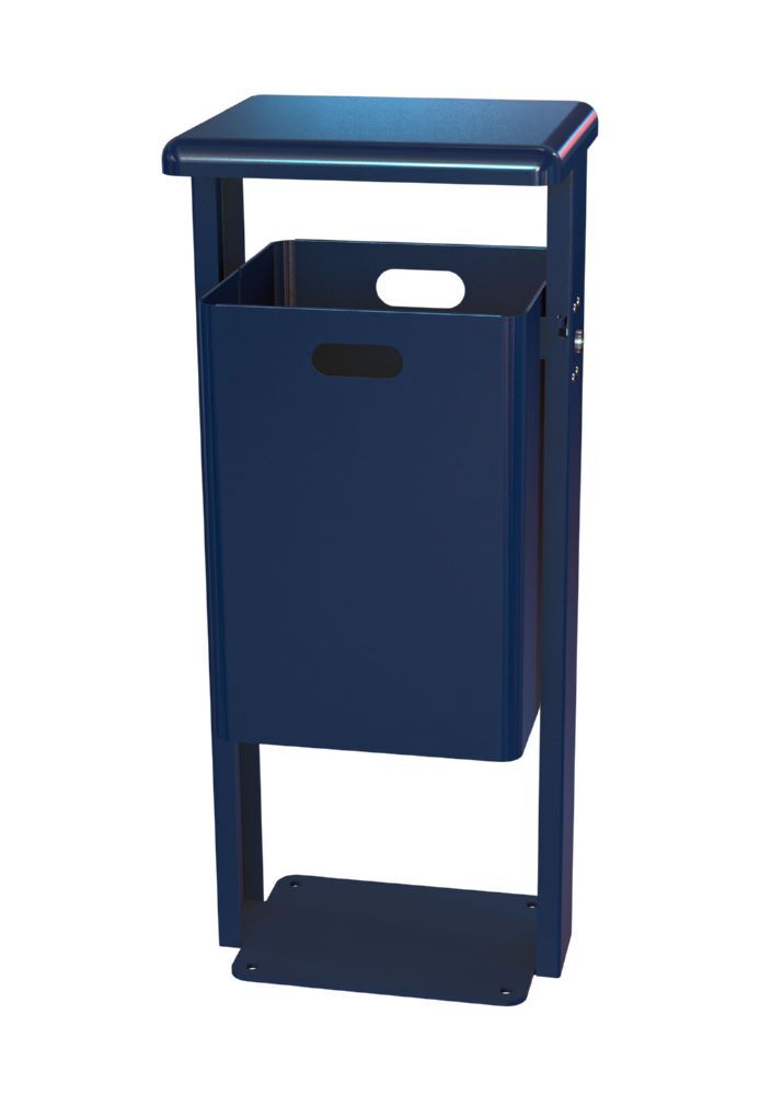 Renner Standabfallbehälter 40 l dunkelblau zum Aufschrauben Produktbild Renner Standabfallbehälter 40 l dunkelblau zum Aufschrauben