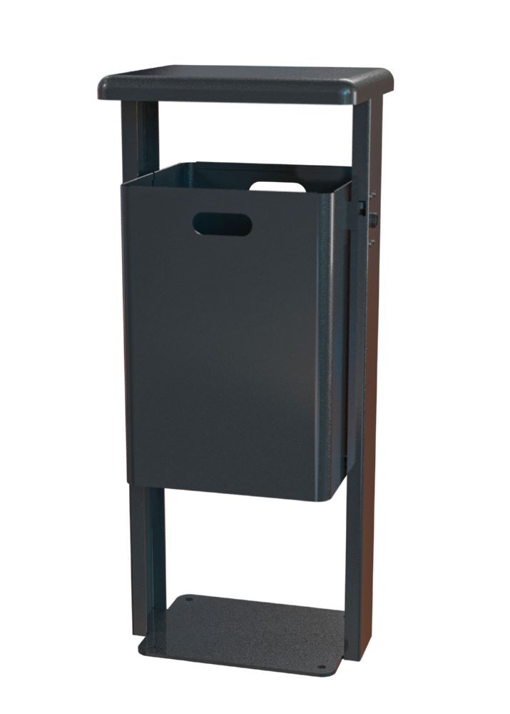 Renner Rechteck Standabfallbehälter 40L DB703 zum Aufschrauben Produktbild Renner Rechteck Standabfallbehälter 40L DB703 zum Aufschrauben