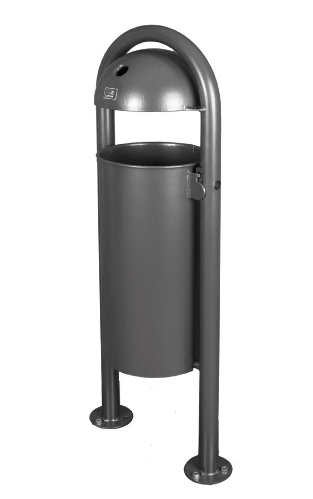 Renner Abfallbehälter 1230 mm hoch 40 l mit Ascher DB703 Produktbild Renner Abfallbehälter 1230 mm hoch 40 l mit Ascher DB703