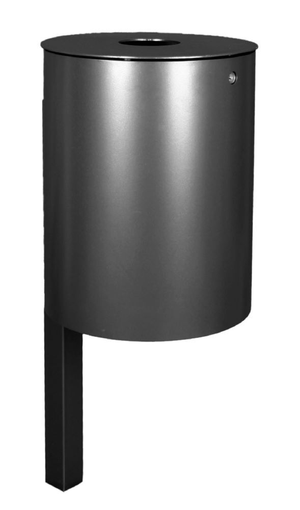 Renner Stand Abfallbehälter 50L RAL7016 zum Einbetonieren Produktbild Renner Stand Abfallbehälter 50L RAL7016 zum Einbetonieren