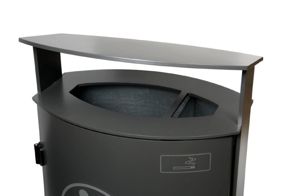 Renner Abfallbehälter 70 l inklusive Ascher DB703 einbetonierbar Produktbild Renner Abfallbehälter 70 l inklusive Ascher DB703 einbetonierbar