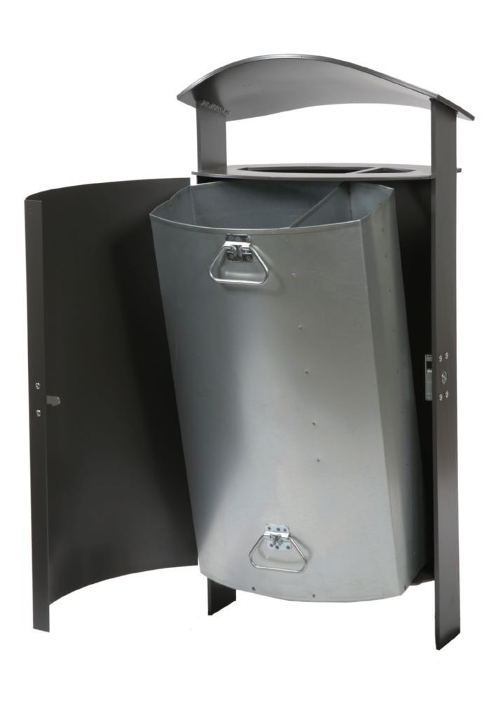 Renner Abfallbehälter 1540 mm 70 l Feuerverzinkt einbetonierbar Produktbild Renner Abfallbehälter 1540 mm 70 l Feuerverzinkt einbetonierbar