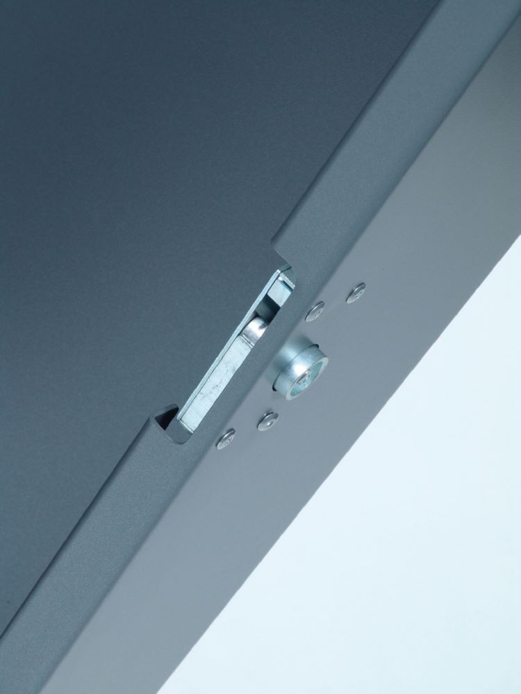 Renner Stand Abfallbehälter Modell ESTILO 70L RAL7016 zum Aufschrauben Produktbild Renner Stand Abfallbehälter Modell ESTILO 70L RAL7016 zum Aufschrauben bild 2