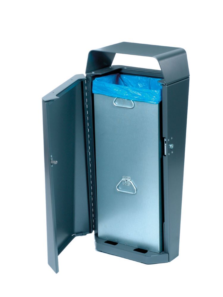 Renner Stand Abfallbehälter Modell ESTILO 70L RAL7016 zum Aufschrauben Produktbild Renner Stand Abfallbehälter Modell ESTILO 70L RAL7016 zum Aufschrauben bild 3