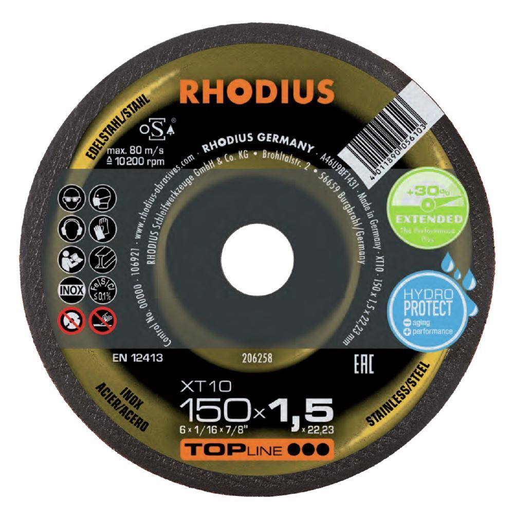 Rhodius Extradünne Trennscheibe Durchmesser 150 mm Produktbild Rhodius Extradünne Trennscheibe Durchmesser 150 mm