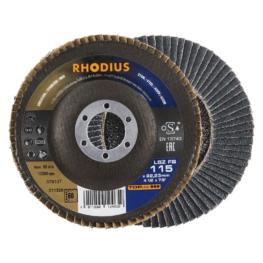 Rhodius LSZ FB Fächerschleifscheibe K 60 Produktbild Rhodius LSZ FB Fächerschleifscheibe K 60