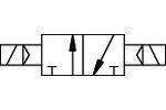 RIEGLER 3/2 Wegeventil elektropneumatisch bistabil G1/2 24 V DC RIEGLER 3/2 Wegeventil elektropneumatisch bistabil G1/2 24 V DC