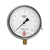RIEGLER Feinmessmanometer G 1/2 radial unten -1 bis 0,0 bar 160 mm Produktbild RIEGLER Feinmessmanometer G 1/2 radial unten -1 bis 0,0 bar 160 mm