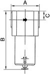 Riegler Filter für hohe Drücke bis 40 bar mit Handablassventil G1.1/2 Riegler Filter für hohe Drücke bis 40 bar mit Handablassventil G1.1/2