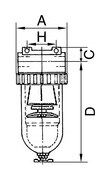 Riegler Filter Standard mit Metallbehälter 60 µm BG5 G2