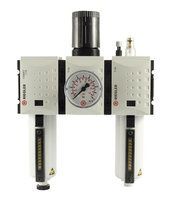 RIEGLER Wartungseinheit 3tlg Futura Metallbehälter BG2 G1/2 0,5 bis 8 bar HA Produktbild RIEGLER Wartungseinheit 3tlg Futura Metallbehälter BG2 G1/2 0,5 bis 8 bar HA