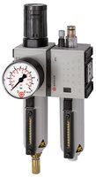 RIEGLER Wartungseinheit 2tlg Futura mit Metallbehälter BG2 G1/2 0,5 bis 8 bar VA Produktbild RIEGLER Wartungseinheit 2tlg Futura mit Metallbehälter BG2 G1/2 0,5 bis 8 bar VA