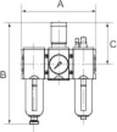 Riegler Wartungseinheit 3 teilig Futura Metallbehälter BG4 G1 0,5 bis 16 bar HA Produktbild Riegler Wartungseinheit 3 teilig Futura Metallbehälter BG4 G1 0,5 bis 16 bar HA bild 2