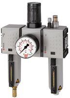 RIEGLER Wartungseinheit 3tlg Futura Metallbehälter BG2 G3/8 0,5 bis 16 bar VA Produktbild RIEGLER Wartungseinheit 3tlg Futura Metallbehälter BG2 G3/8 0,5 bis 16 bar VA