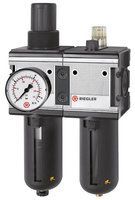 RIEGLER Wartungseinheit 2tlg multifix mit PC Behälter und Schutzkorb BG4 G3/4 Produktbild RIEGLER Wartungseinheit 2tlg multifix mit PC Behälter und Schutzkorb BG4 G3/4