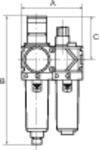 RIEGLER Wartungseinheit 2tlg variobloc mit Metallbehälter BG2 G1 RIEGLER Wartungseinheit 2tlg variobloc mit Metallbehälter BG2 G1