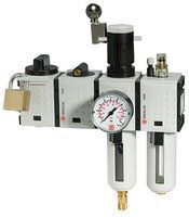 RIEGLER Wartungsstation Safety Futura KH-AV 2tlg VA BG1 G1/4 2,5 bis 8 bar Produktbild RIEGLER Wartungsstation Safety Futura KH-AV 2tlg VA BG1 G1/4 2,5 bis 8 bar