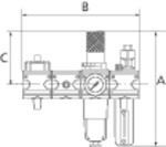 RIEGLER Wartungsstation Safety multifix KH-AV 2tlg BG1 G1/4 HA Produktbild RIEGLER Wartungsstation Safety multifix KH-AV 2tlg BG1 G1/4 HA bild 2