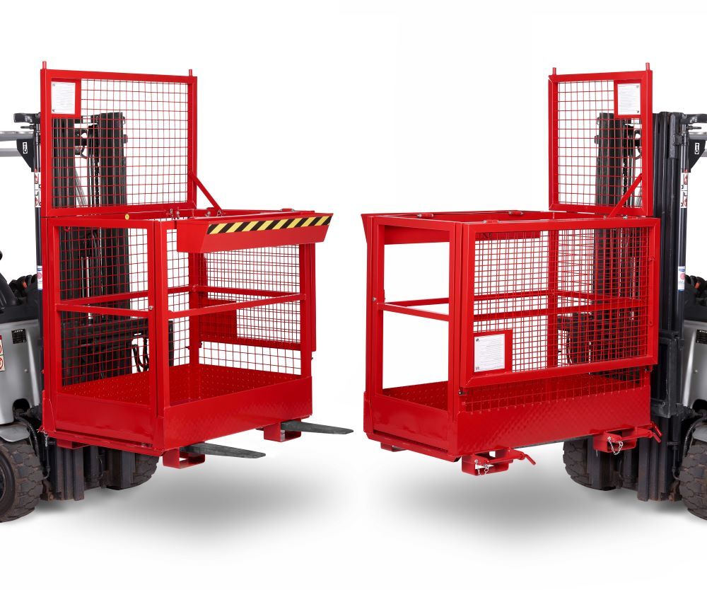 RR Arbeitskorb Typ RAK-Duo 1200x800x1950 RAL3000 Produktbild RR Arbeitskorb Typ RAK-Duo 1200x800x1950 RAL3000 bild 4