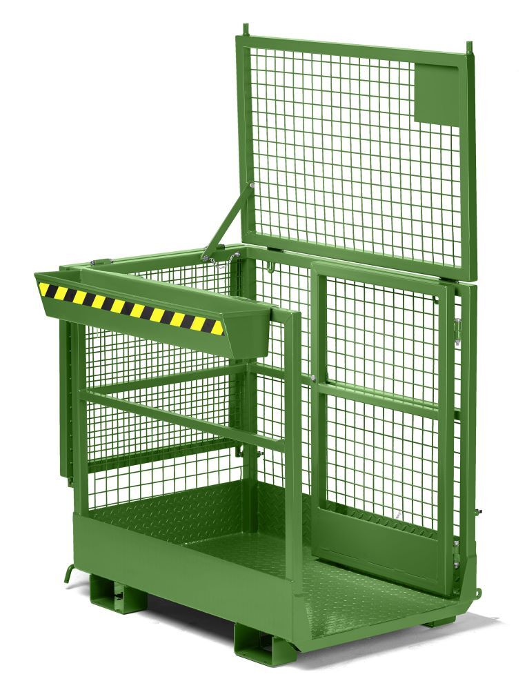 RR Arbeitskorb Typ RAK-Duo 1200x800x1950 RAL6011 Produktbild RR Arbeitskorb Typ RAK-Duo 1200x800x1950 RAL6011