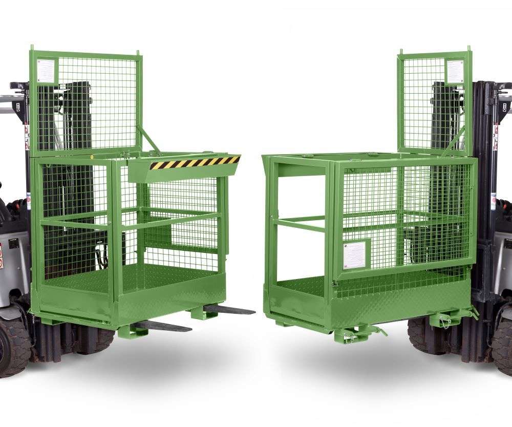 RR Arbeitskorb Typ RAK-Duo 1200x800x1950 RAL6011 Produktbild RR Arbeitskorb Typ RAK-Duo 1200x800x1950 RAL6011 bild 4