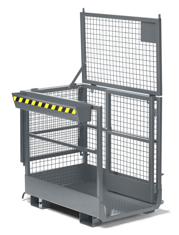 RR Arbeitskorb Typ RAK-Duo 1200x800x1950 RAL7005 Produktbild RR Arbeitskorb Typ RAK-Duo 1200x800x1950 RAL7005