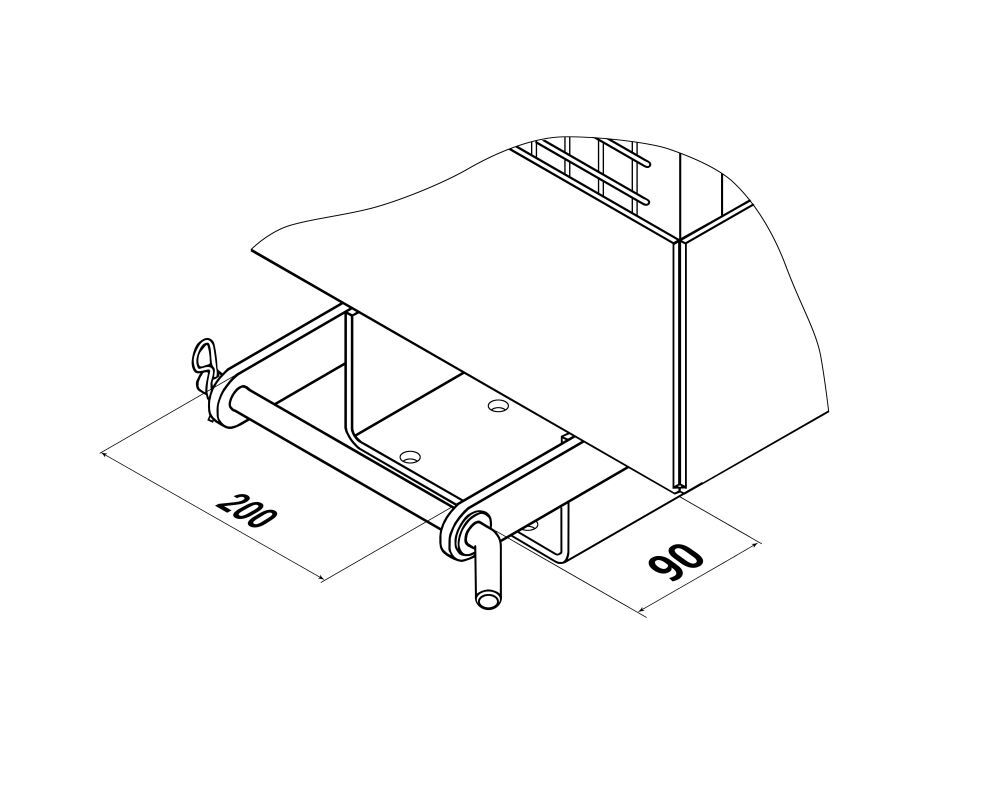 RR Arbeitskorb Typ RAK High 1200x800x2910 RAL2004 RR Arbeitskorb Typ RAK High 1200x800x2910 RAL2004