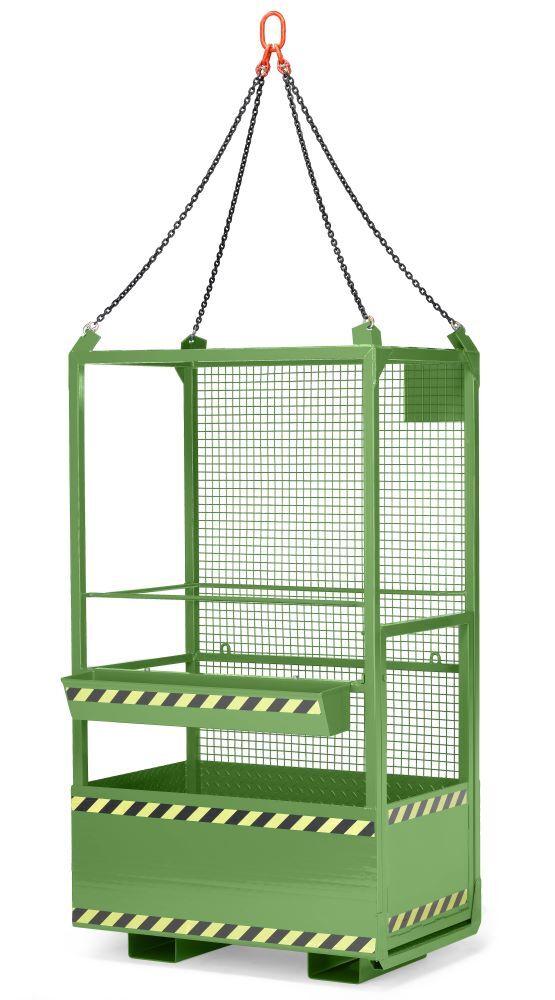 RR Arbeitskorb Typ RAK-kranbar 1200x800x2200 RAL6011 Produktbild RR Arbeitskorb Typ RAK-kranbar 1200x800x2200 RAL6011