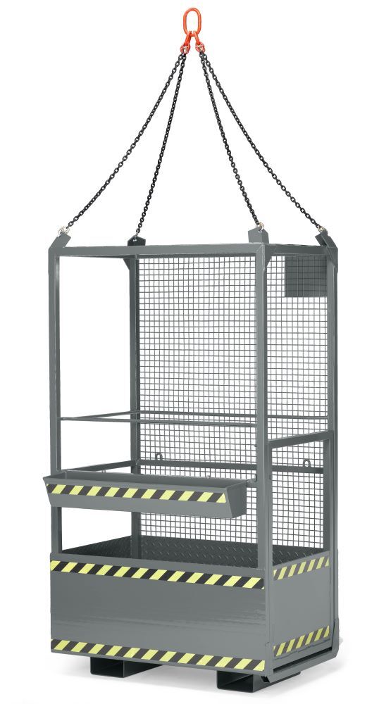 RR Arbeitskorb Typ RAK-kranbar 1200x800x2200 RAL7005 Produktbild RR Arbeitskorb Typ RAK-kranbar 1200x800x2200 RAL7005