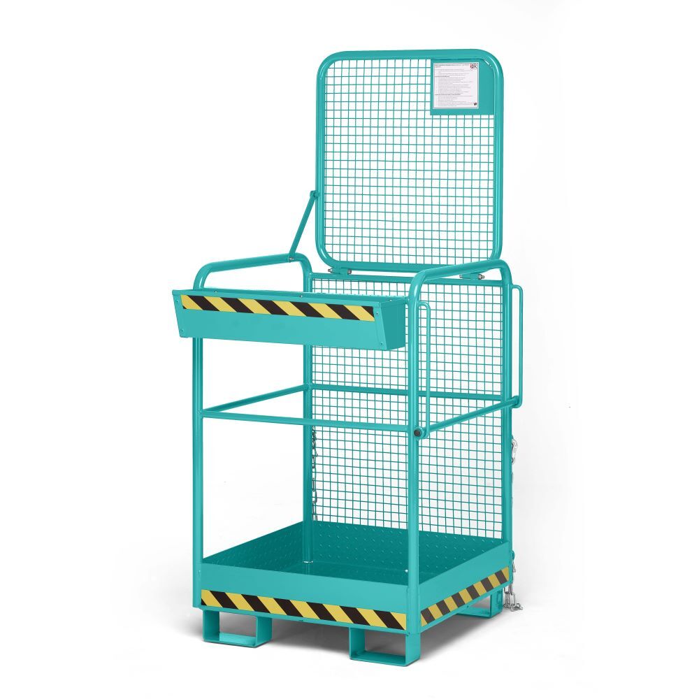 RR Arbeitskorb Typ RAK One 800x800x1900 RAL 5018 Produktbild RR Arbeitskorb Typ RAK One 800x800x1900 RAL 5018