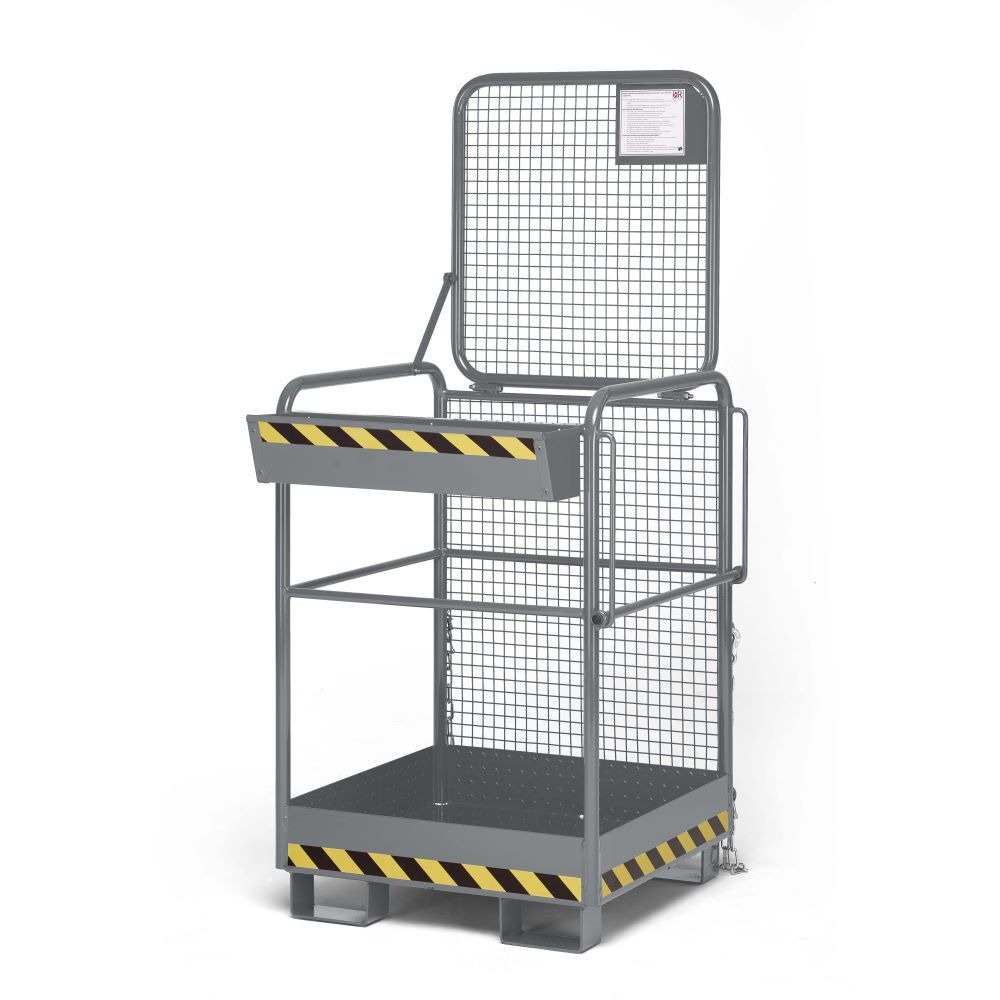 RR Arbeitskorb Typ RAK-One 800x800x1900 RAL7005 Produktbild RR Arbeitskorb Typ RAK-One 800x800x1900 RAL7005