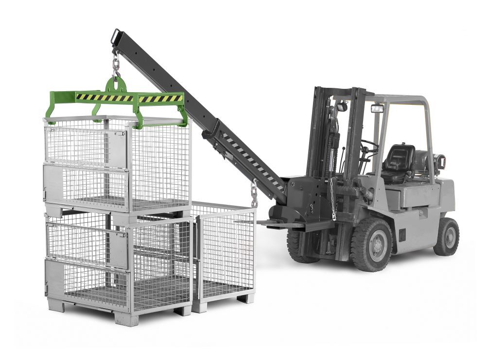 RR Gitterboxtraverse Typ RGT RAL6011 Traglast 1000kg Produktbild RR Gitterboxtraverse Typ RGT RAL6011 Traglast 1000kg bild 2